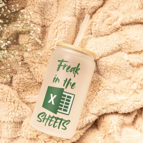 Freak In The Sheets Tumbler, Funny Excel Gift, Spreadsheet Lover Cup, Accountant - Picture 7 of 7